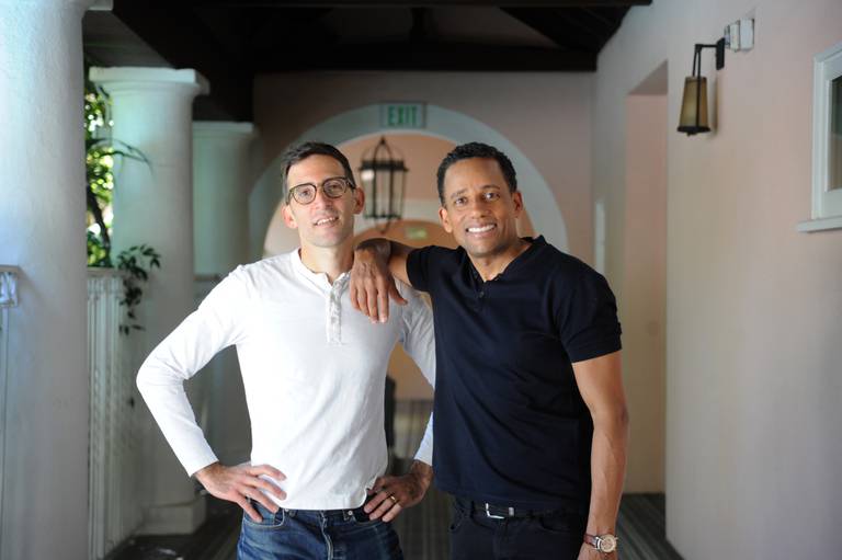 Ari Bloom and Hill Harper, A-Frame Brands' co-founders