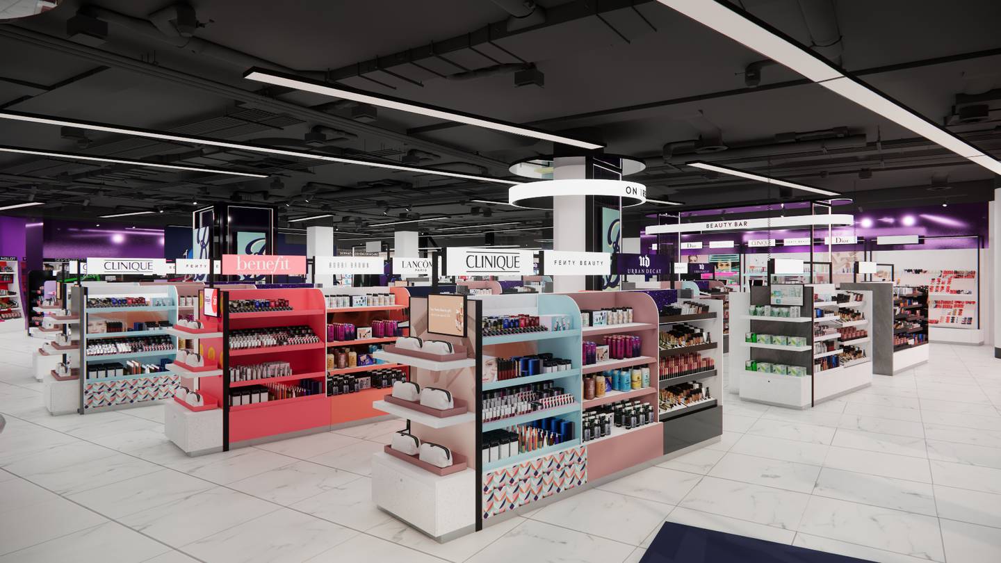 An image of Boots' debut beauty-only store in Battersea Power Station.