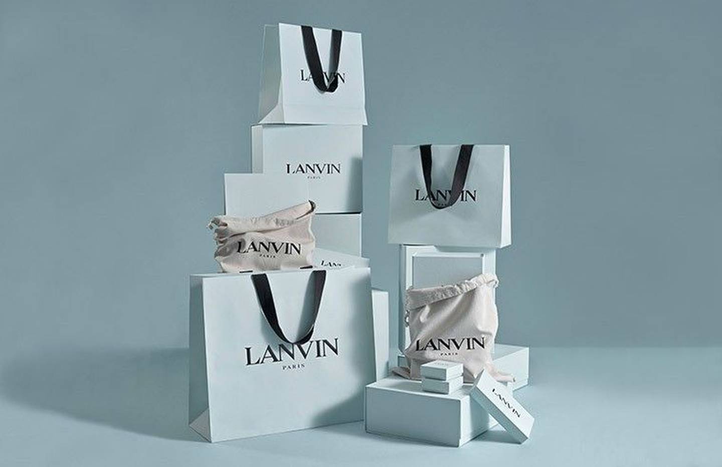 Lanvin shopping bags.