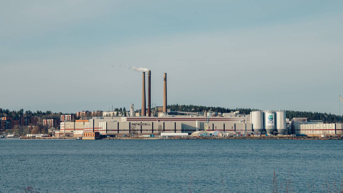 Swedish textile recycler Renewcell's new plant.