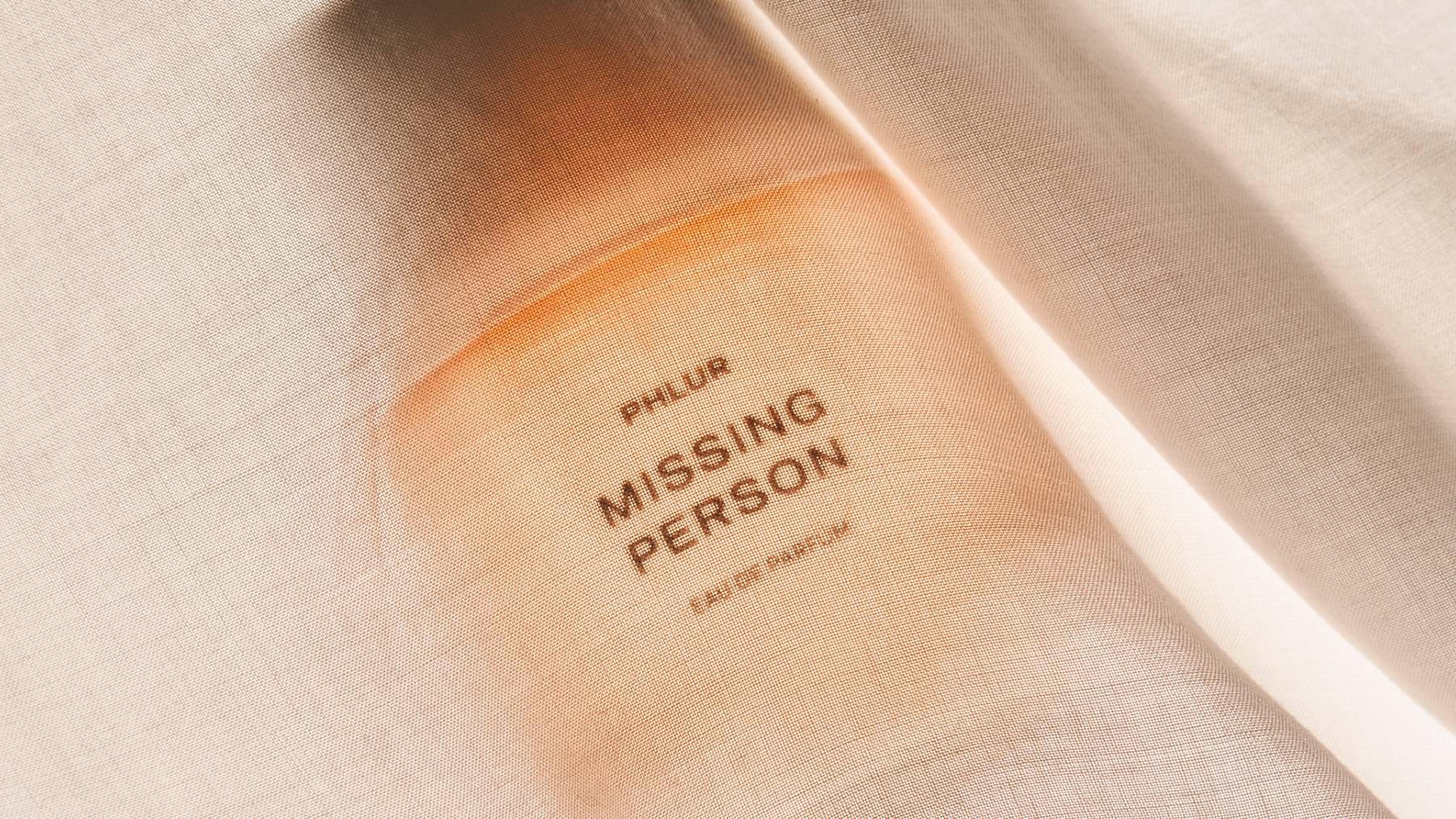 Missing Person perfume bottle.