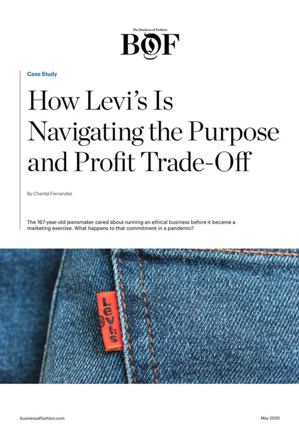 How Levi's Is Navigating the Purpose and Profit Trade-Off
