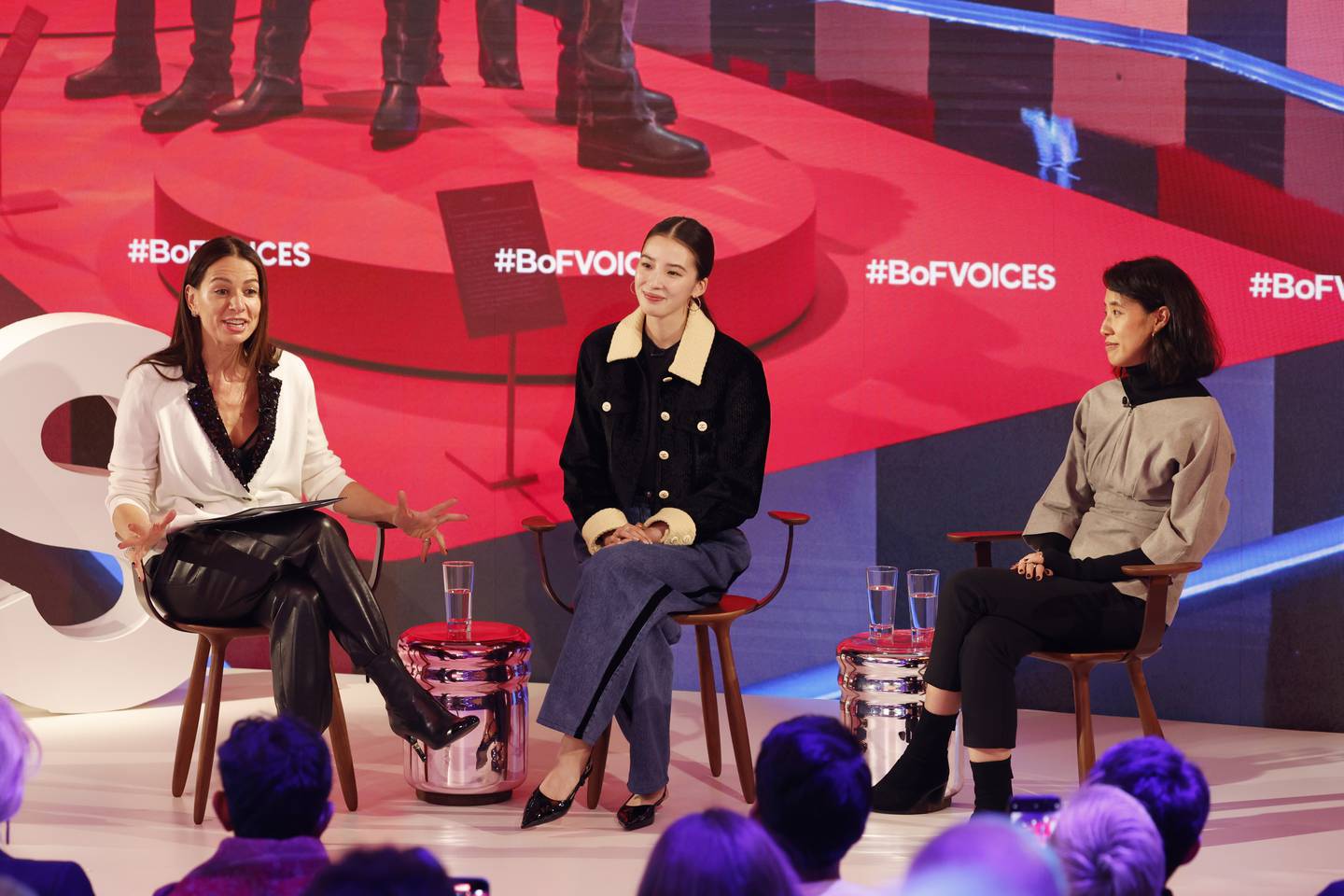 Yana Peel, Irene Kim and Dr. Rosalie Kim speak at BoF VOICES 2022 at Soho Farmhouse.