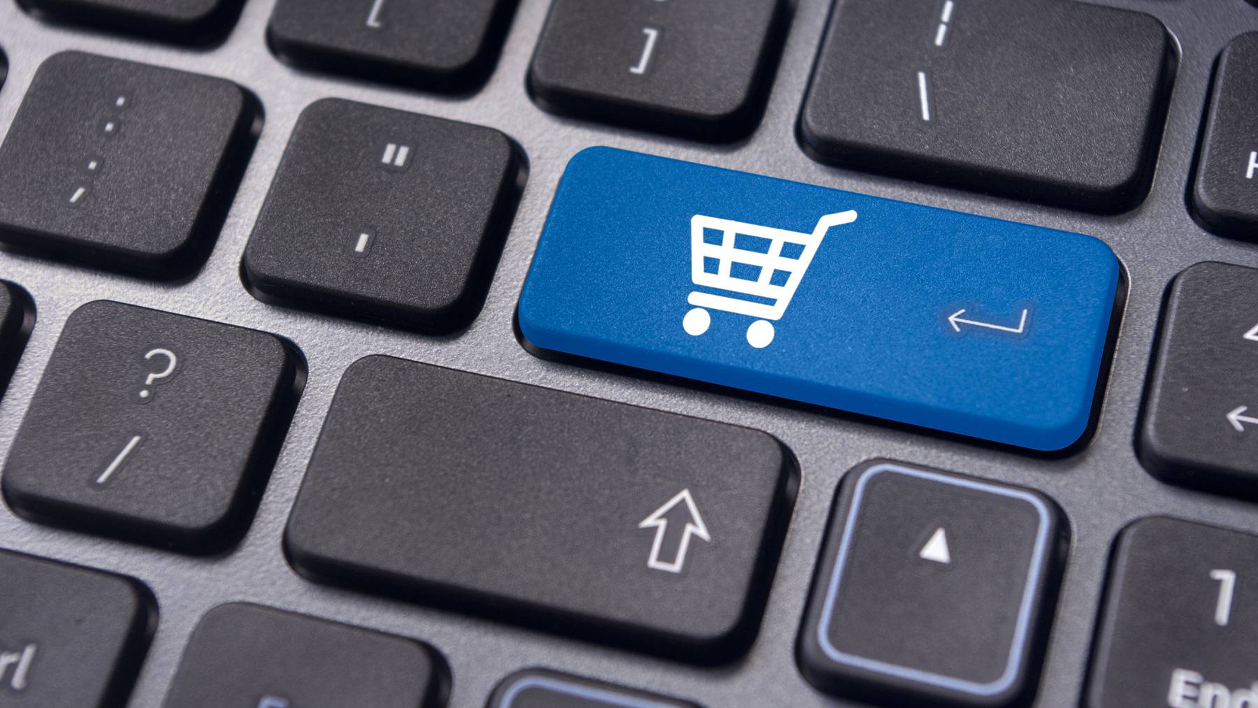 A photo illustration shows a close up of a keyboard with the "enter" button highlighted and a picture of a shopping cart replacing the text. Thanks for reading BoF!