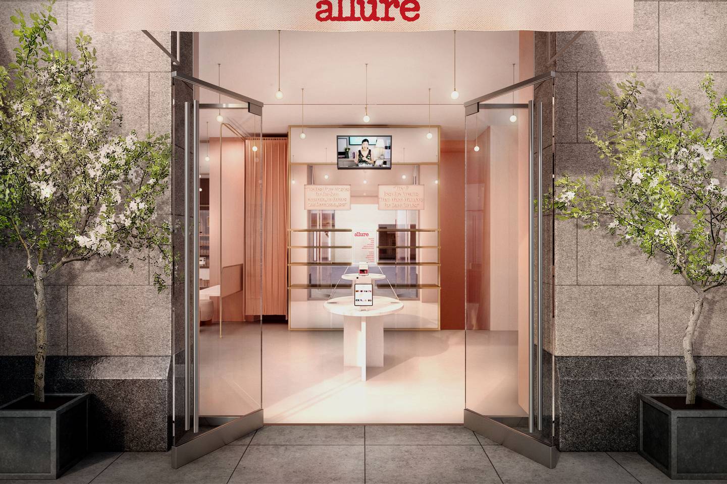 A rendering of the Allure store in Soho. Allure