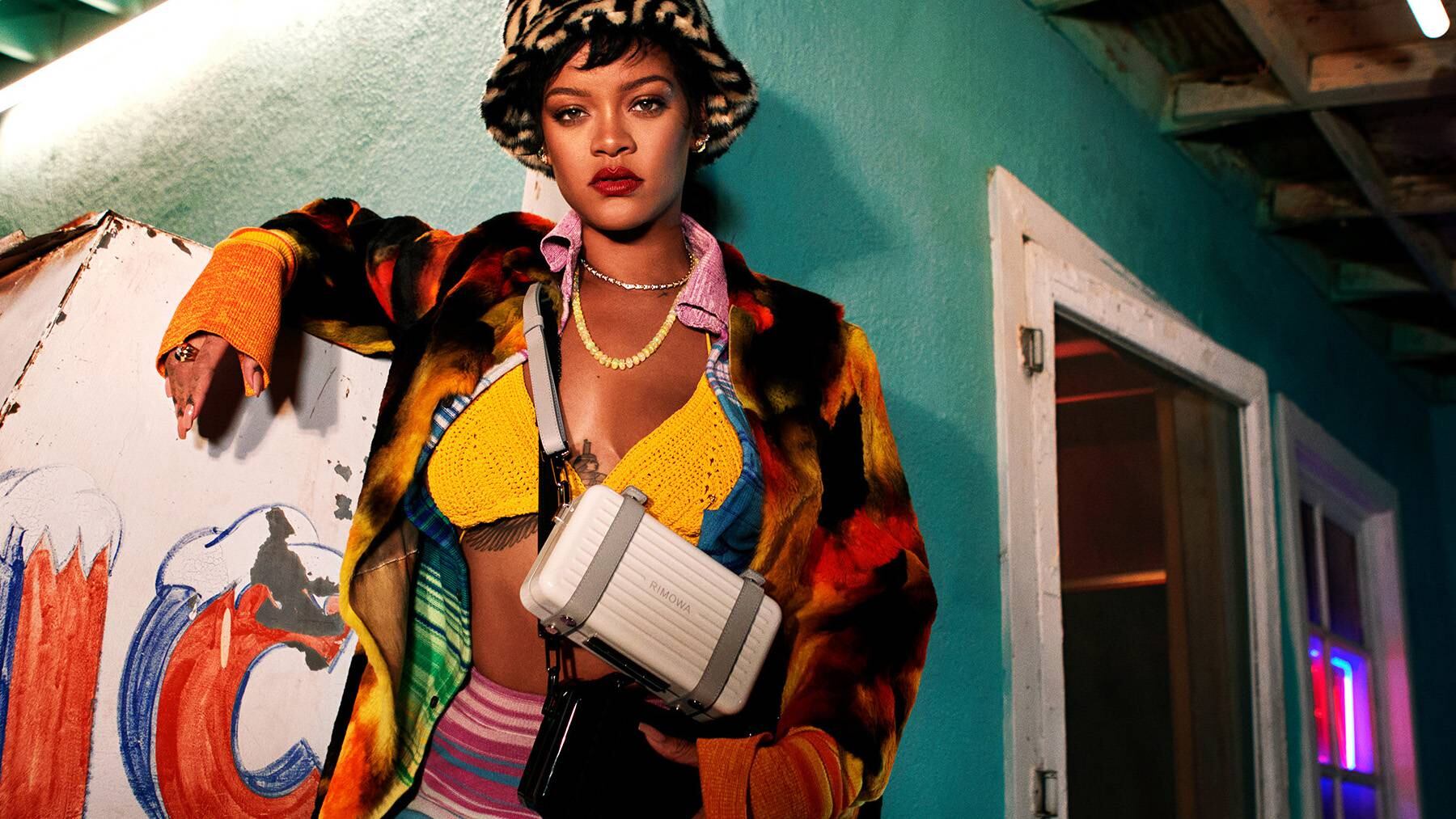Rihanna, Rimowa, advertisement, luggage