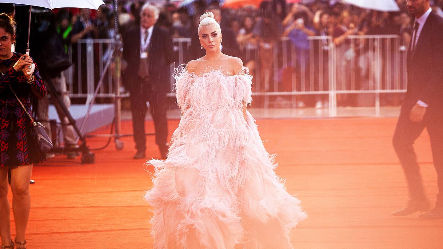 Lady Gaga walks the red carpet ahead of the 'A Star Is Born' screening during the 75th Venice Film Festival in 2018.