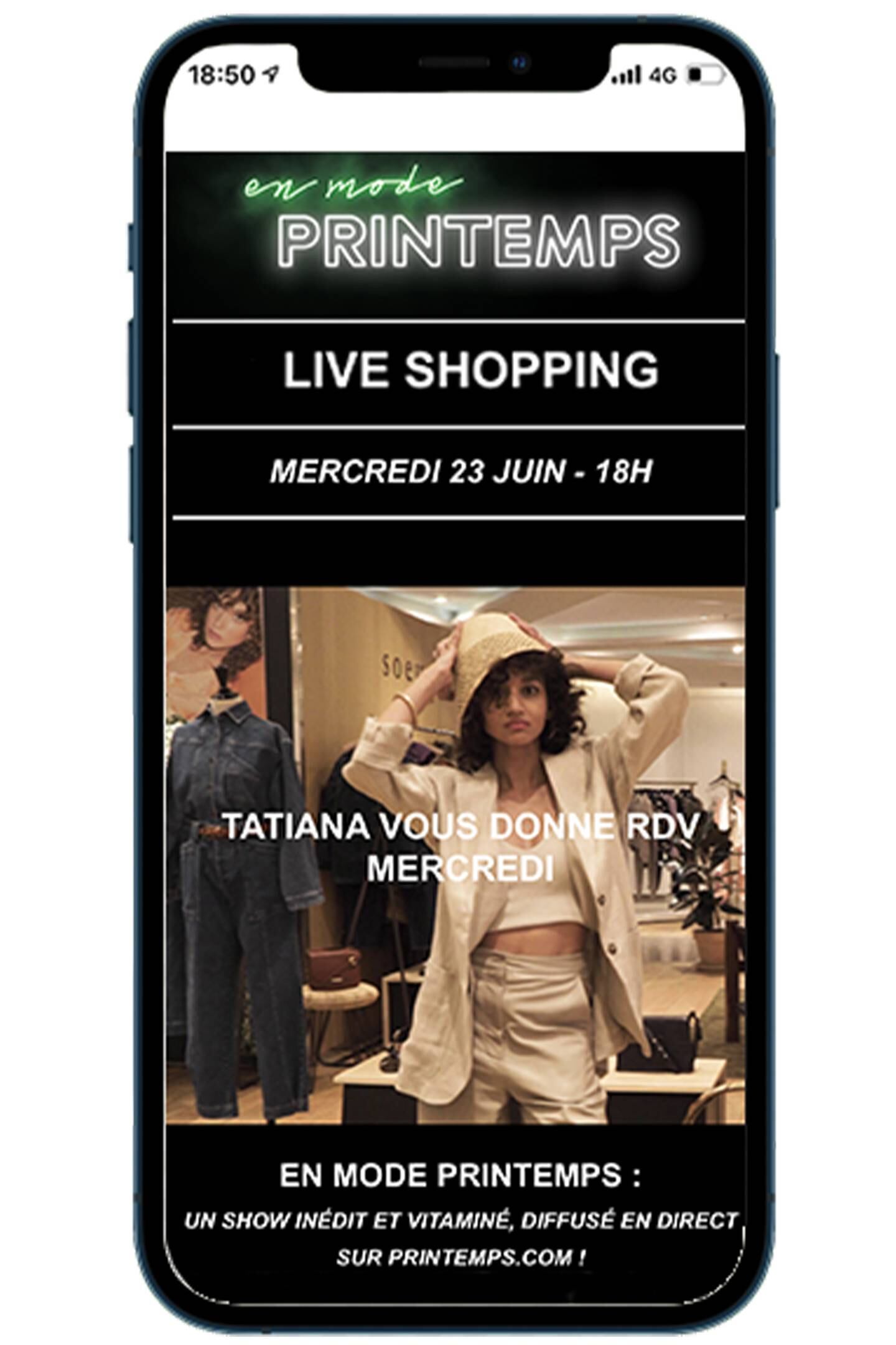 Printemps launches livestream shopping. Printemps.