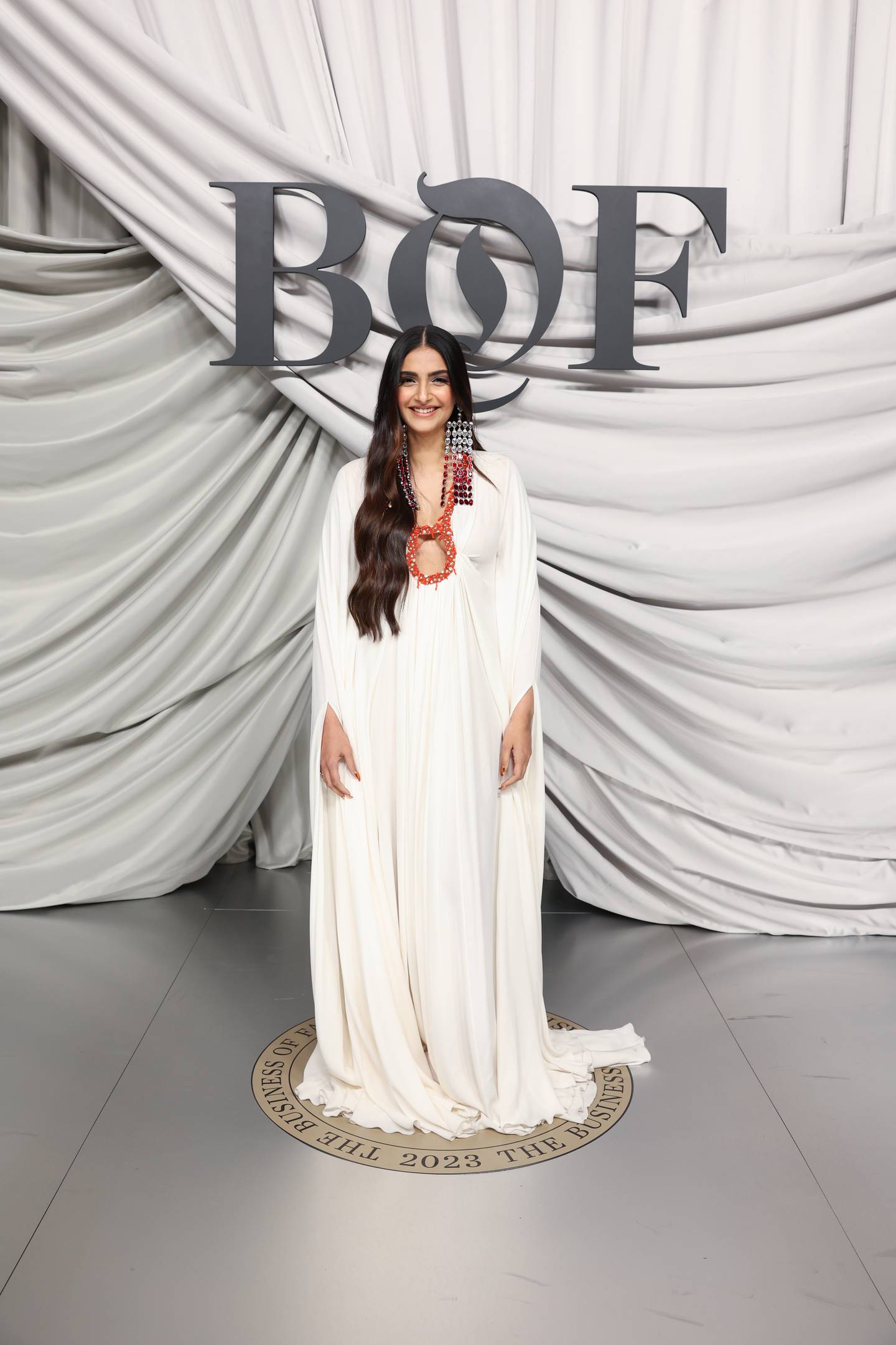 Sonam Kapoor attends the #BoF500 Gala during Paris Fashion Week at Shangri-La Hotel Paris on September 30, 2023 in Paris, France.