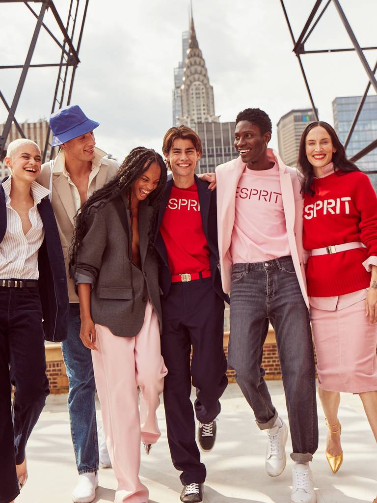 Models in Esprit relaunch campaign.