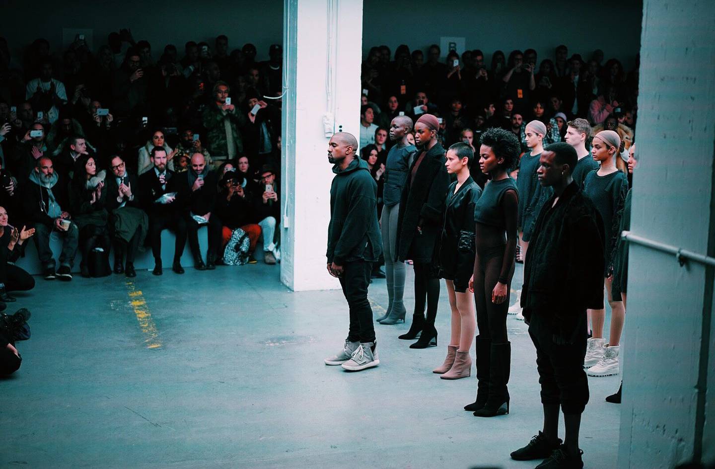 Kanye West x Adidas Originals show.