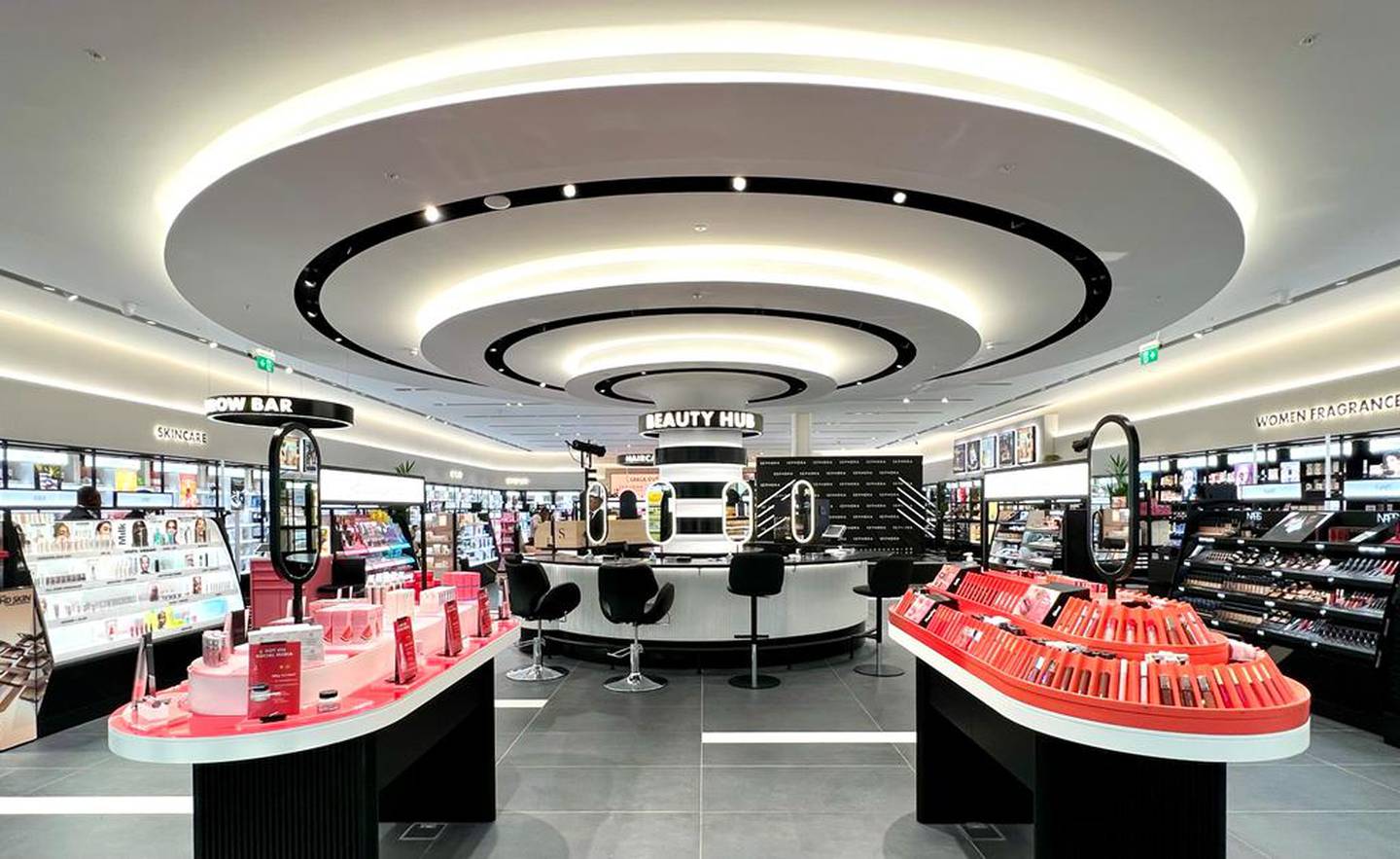 Inside the new Sephora store in London.