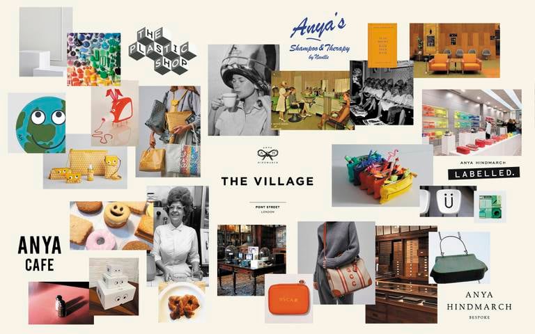 Anya Hindmarch's The Village mood board. Courtesy.