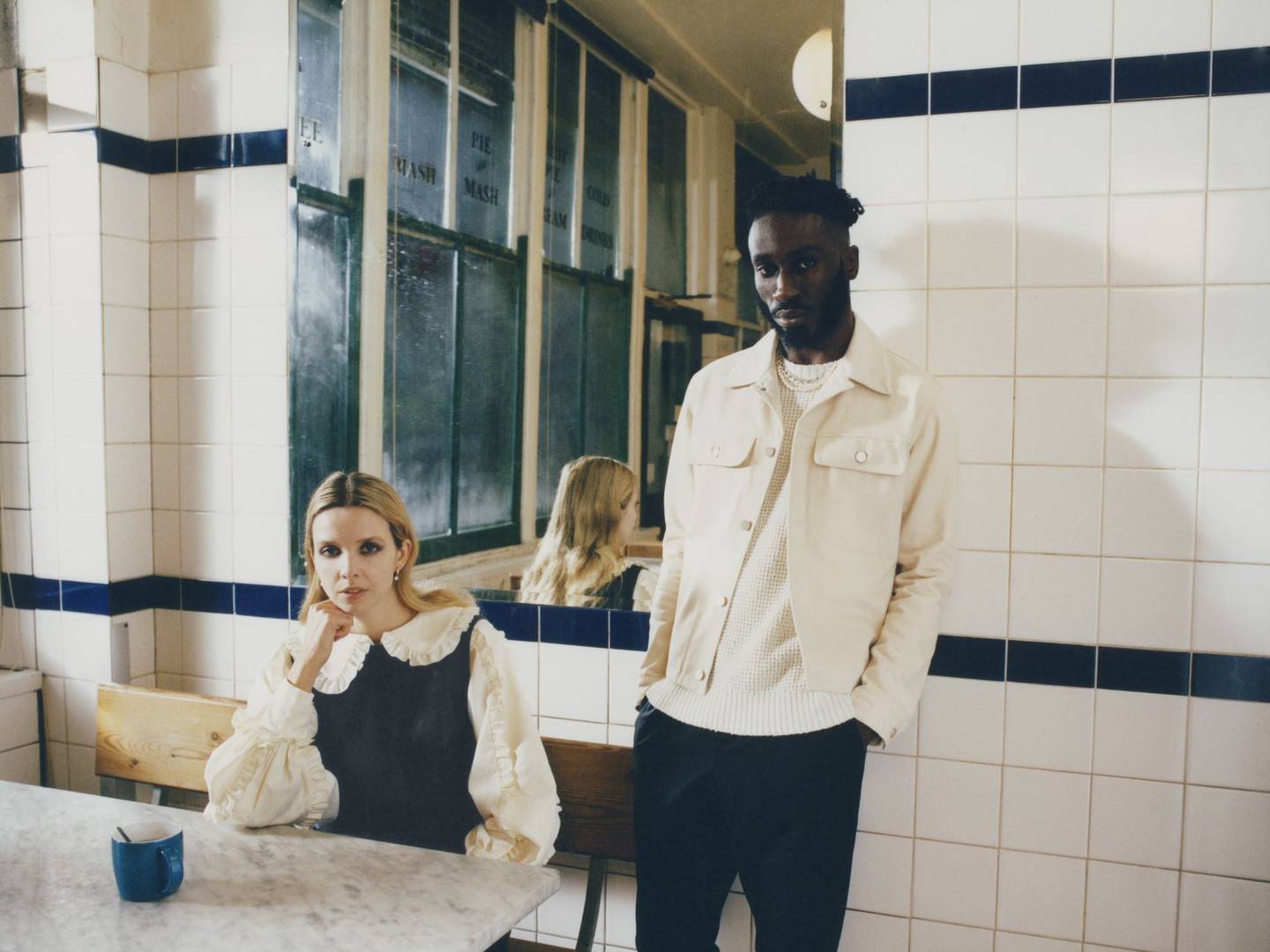 Artists Kojey Radical and Greta Bellamacina, who appear in Ted Baker's spring campaign, are the first guests in the brand's upcoming Clubhouse session. Courtesy.