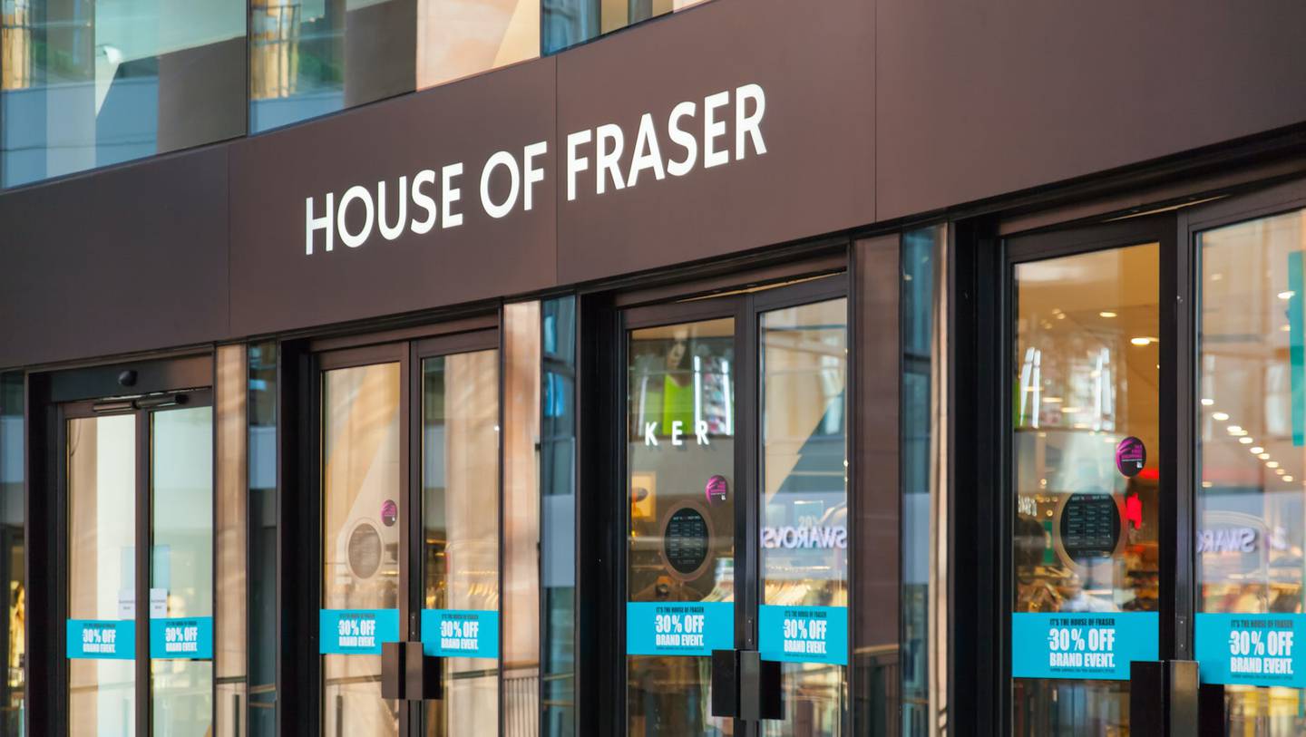 House of Fraser will close its Oxford Street store in January 2022. Shutterstock.