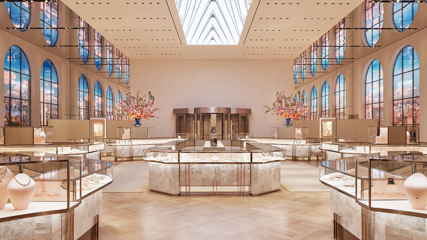 Tiffany's new fifth avenue flagship store.