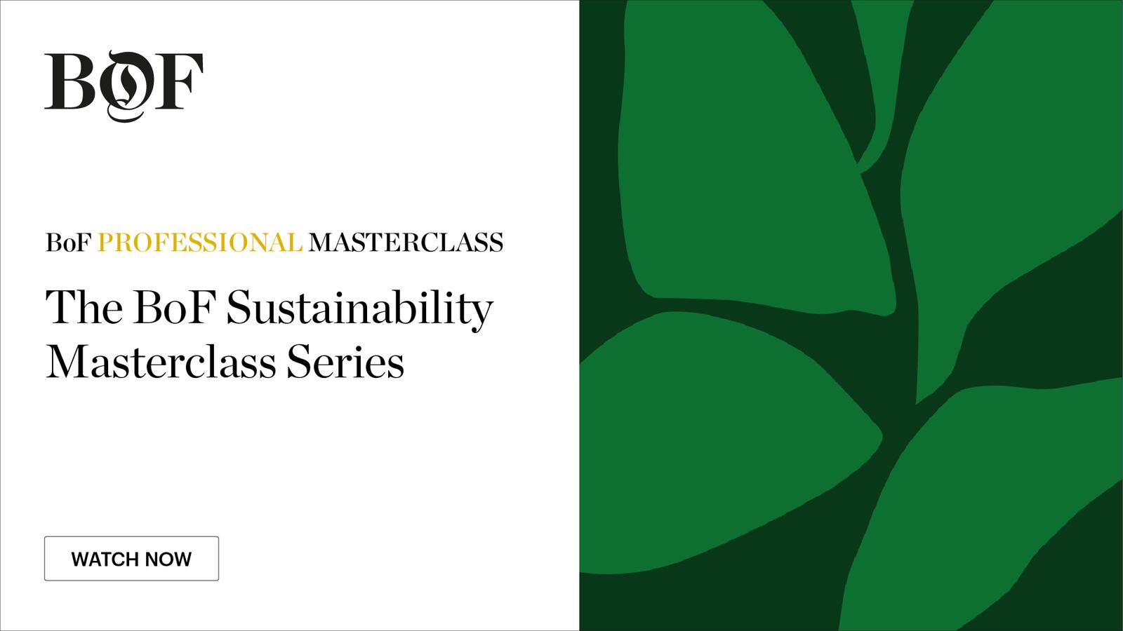 BoF Professional Masterclass: The BoF Sustainability Masterclass Series