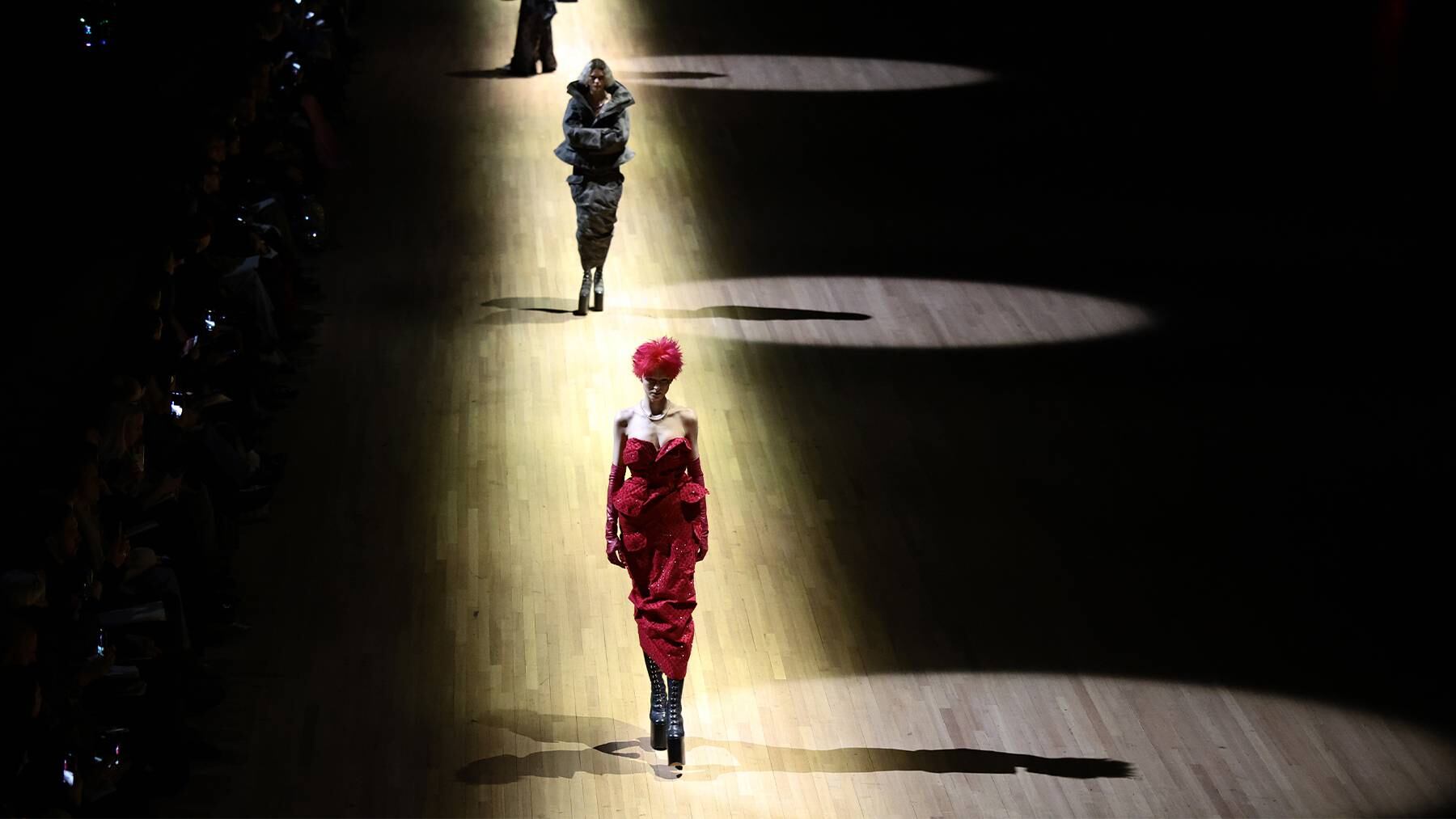 Models walk the runway during the Marc Jacobs Autumn/Winter 2023 show at the Park Avenue Armory.
