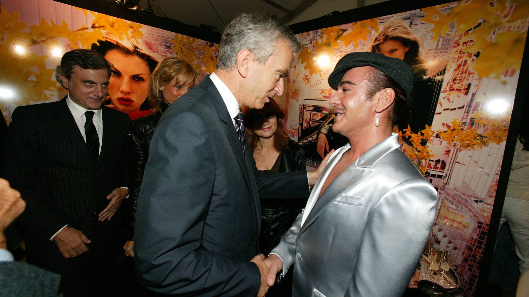 LVMH chief Bernard Arnault with then Christian Dior designer John Galliano in 2003.