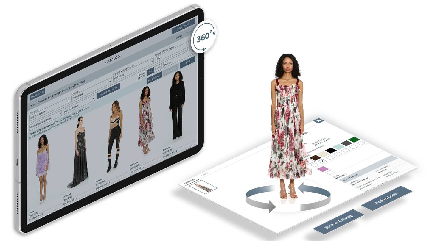 Virtual showrooms on digital wholesale platform Joor. Courtesy.