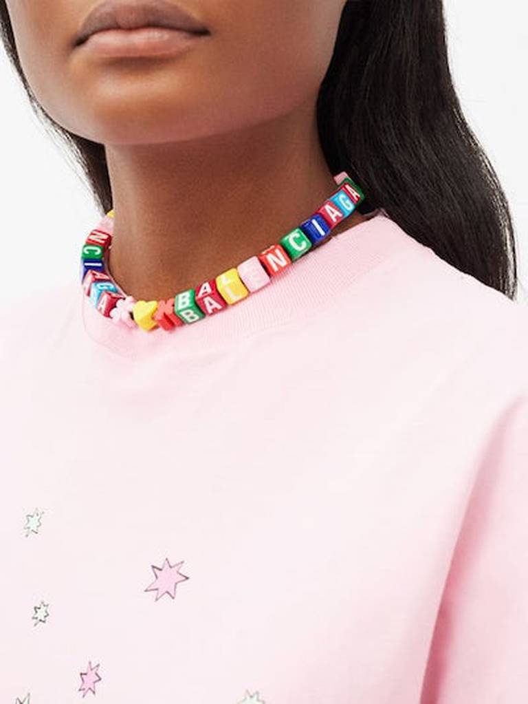 Balenciaga's beaded necklaces are best-sellers