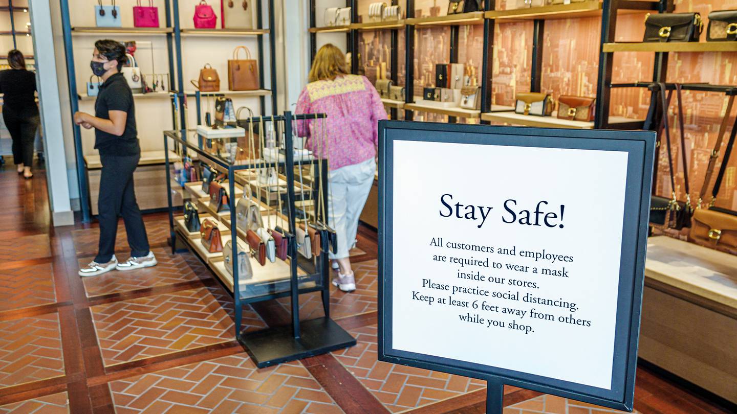 Retailers should rely on store signage and security personnel to enforce mask mandates rather than put the onus on store employees to enforce safety measures, experts say.