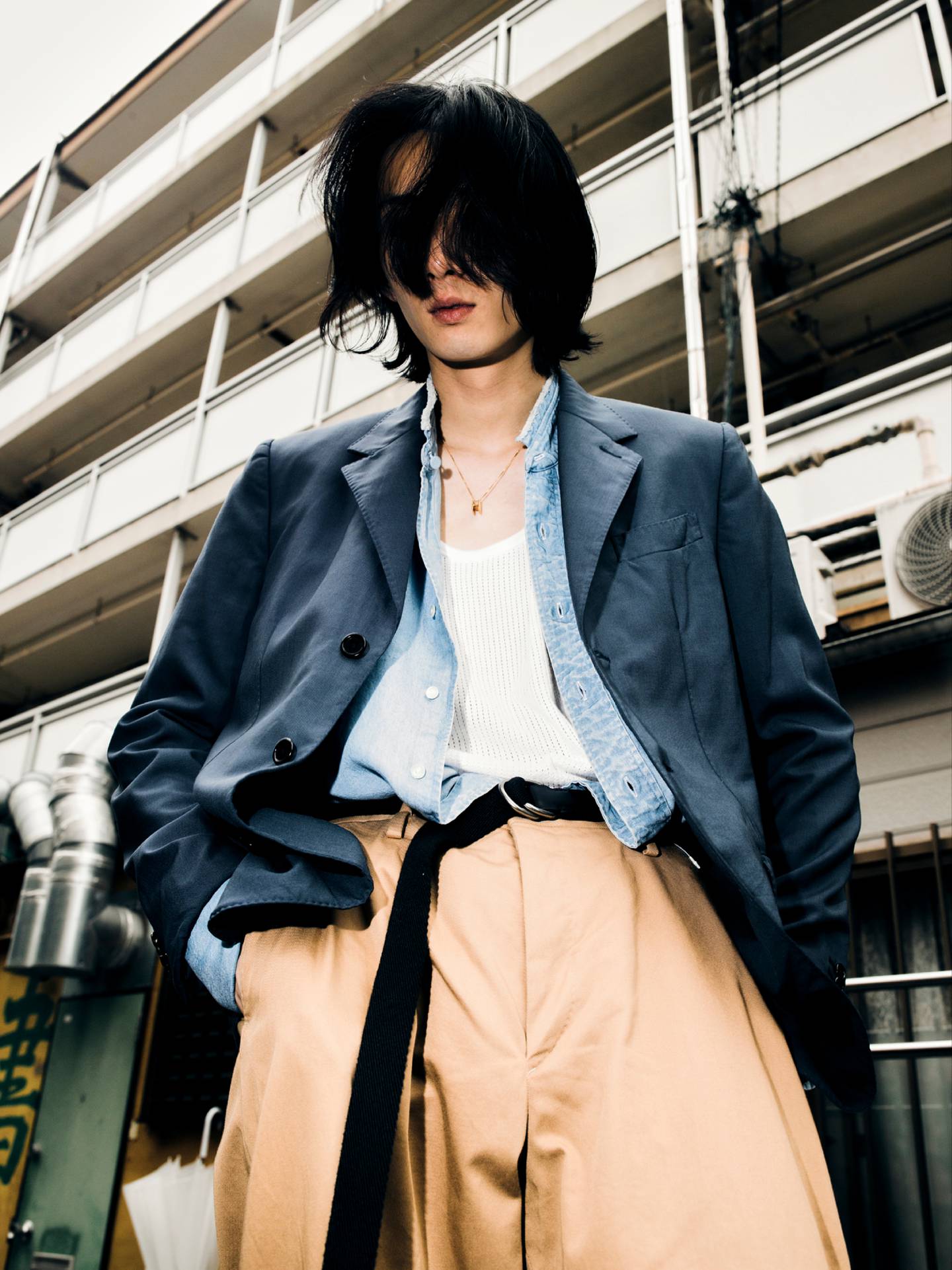AMC's second collection, shot on the streets of Tokyo. The brand is run by former Valentino designer Aldo Maria Camillo and United Arrows co-founder Hirofumi Kurino.