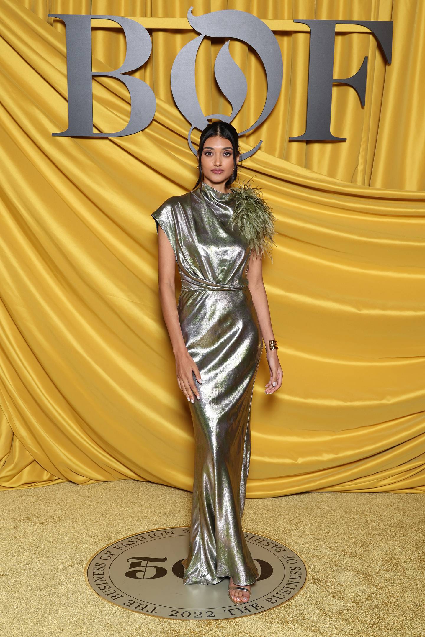 Neelam Gill, model, from United Kingdom, attends the #BoF500 gala during Paris Fashion Week.