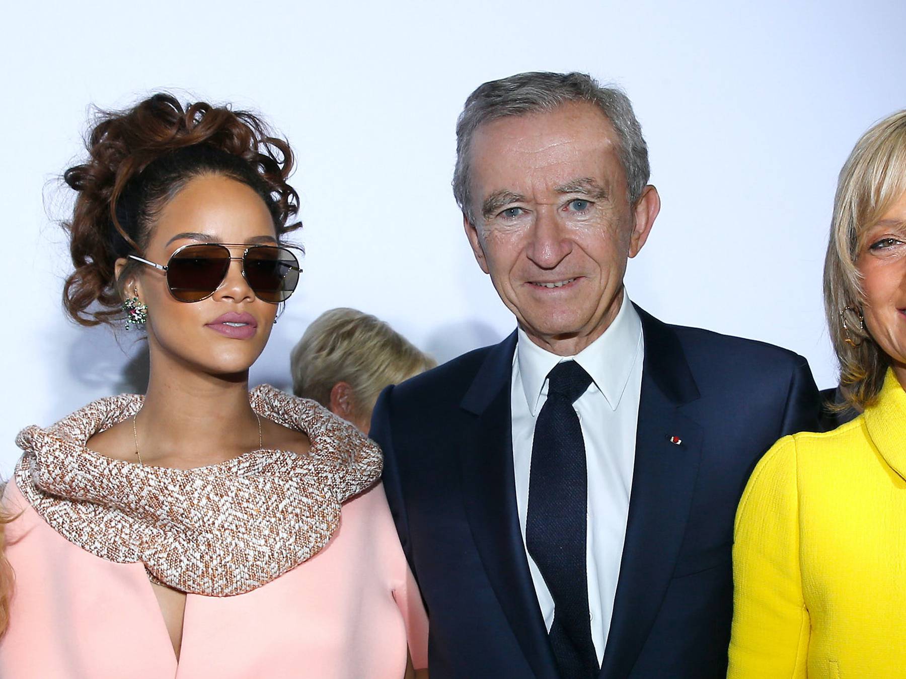 Photo : Rihanna (enceinte), Bernard Arnault et sa femme Hélène