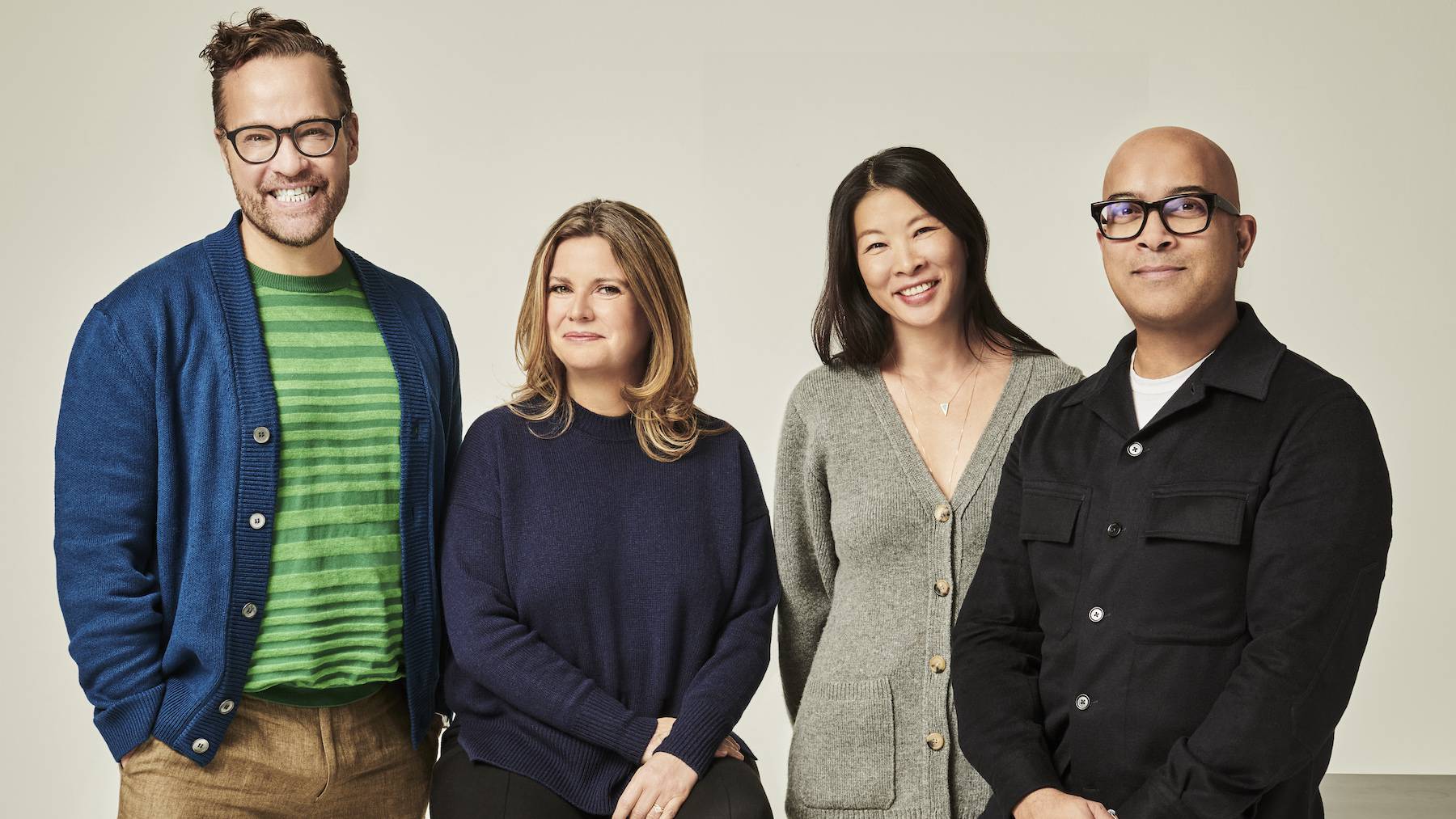 Prodject founders Tobias Armstrong, Jihye Song and Keith Baptista with The Independents CEO Isabelle Chouvet.