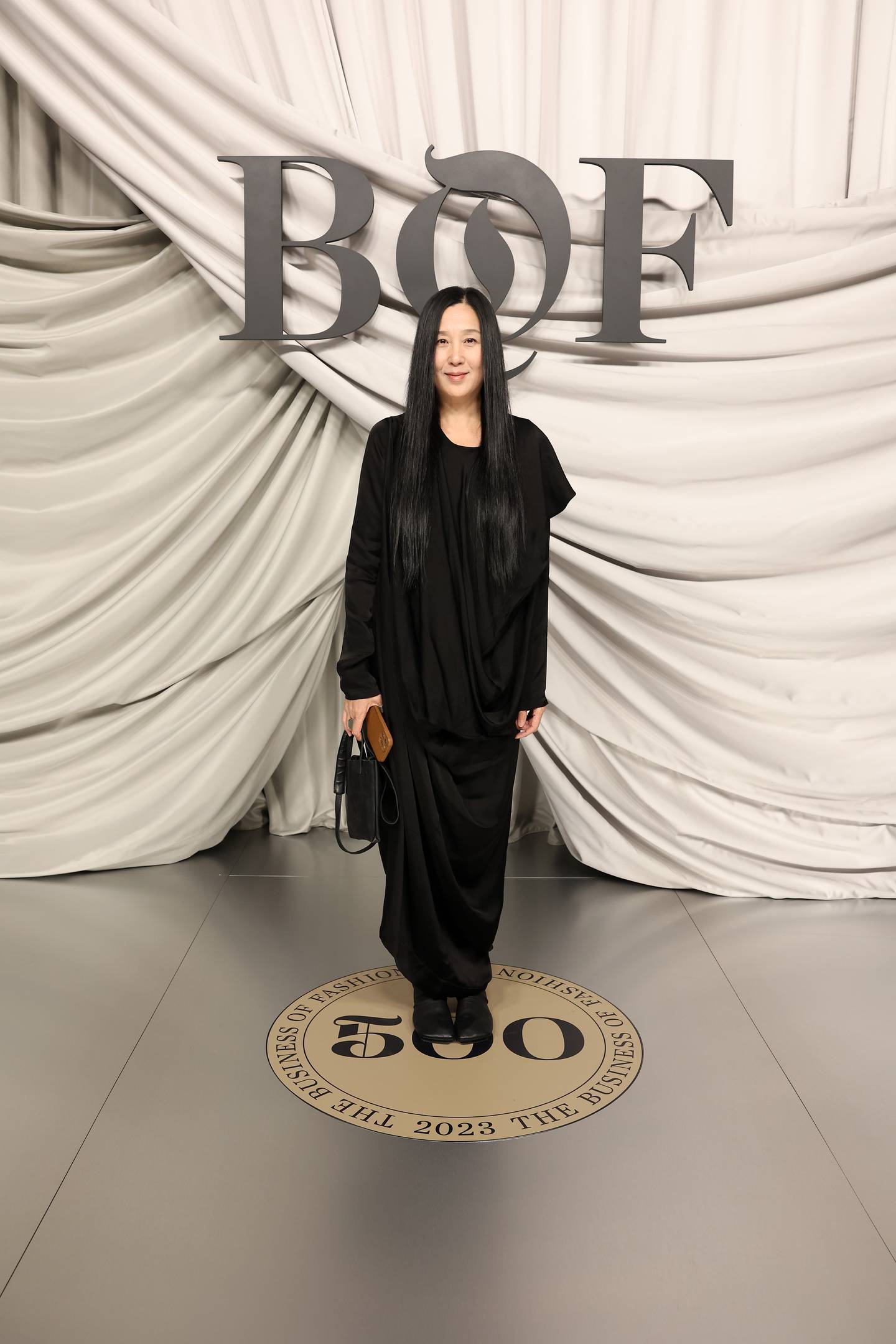 Uma Wang attends the #BoF500 Gala during Paris Fashion Week at Shangri-La Hotel Paris on September 30, 2023 in Paris, France.