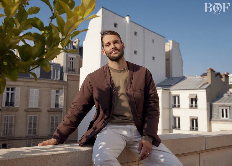 Simon Porte Jacquemus, the charismatic founder of a burgeoning designer brand by the same name, poses on the terrace of his Paris headquarters. “The next step is to become one of the biggest brands of our time,” he said.