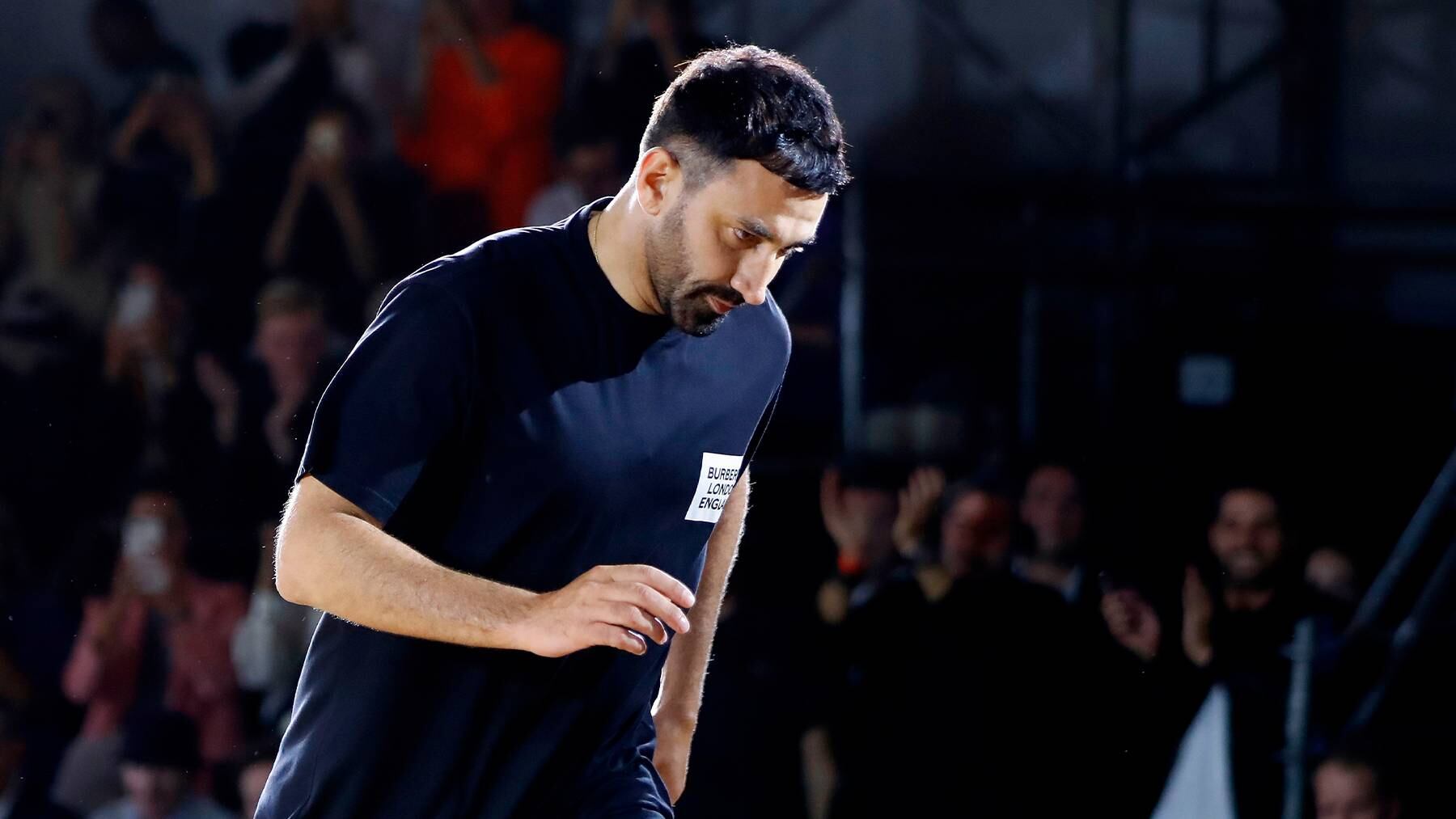 Burberry chief creative officer Riccardo Tisci at the brand’s Spring/Summer 2020 show. Getty Images.