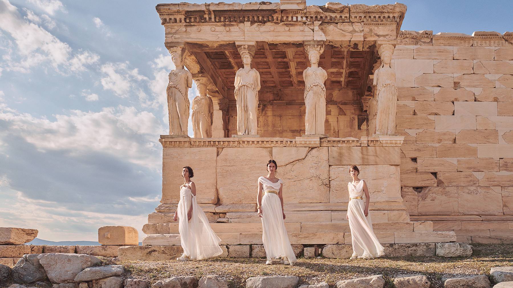 Dior staged its cruise 2022 show at the Acropolis in Athens, Greece.