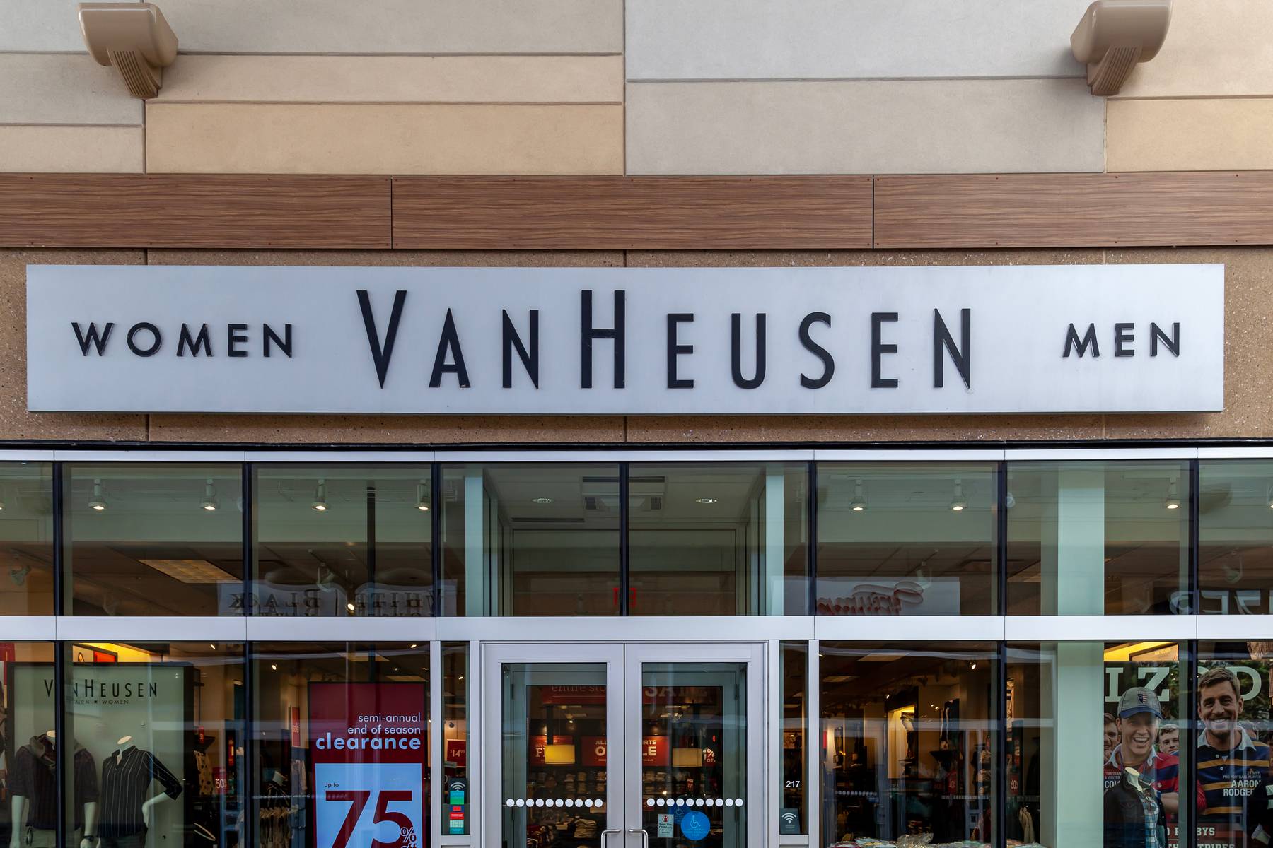 Van Heusen store.