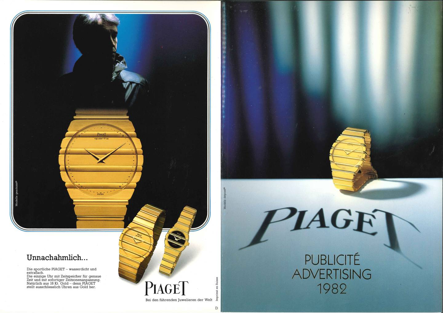 Piaget advertising campaign in 1982.