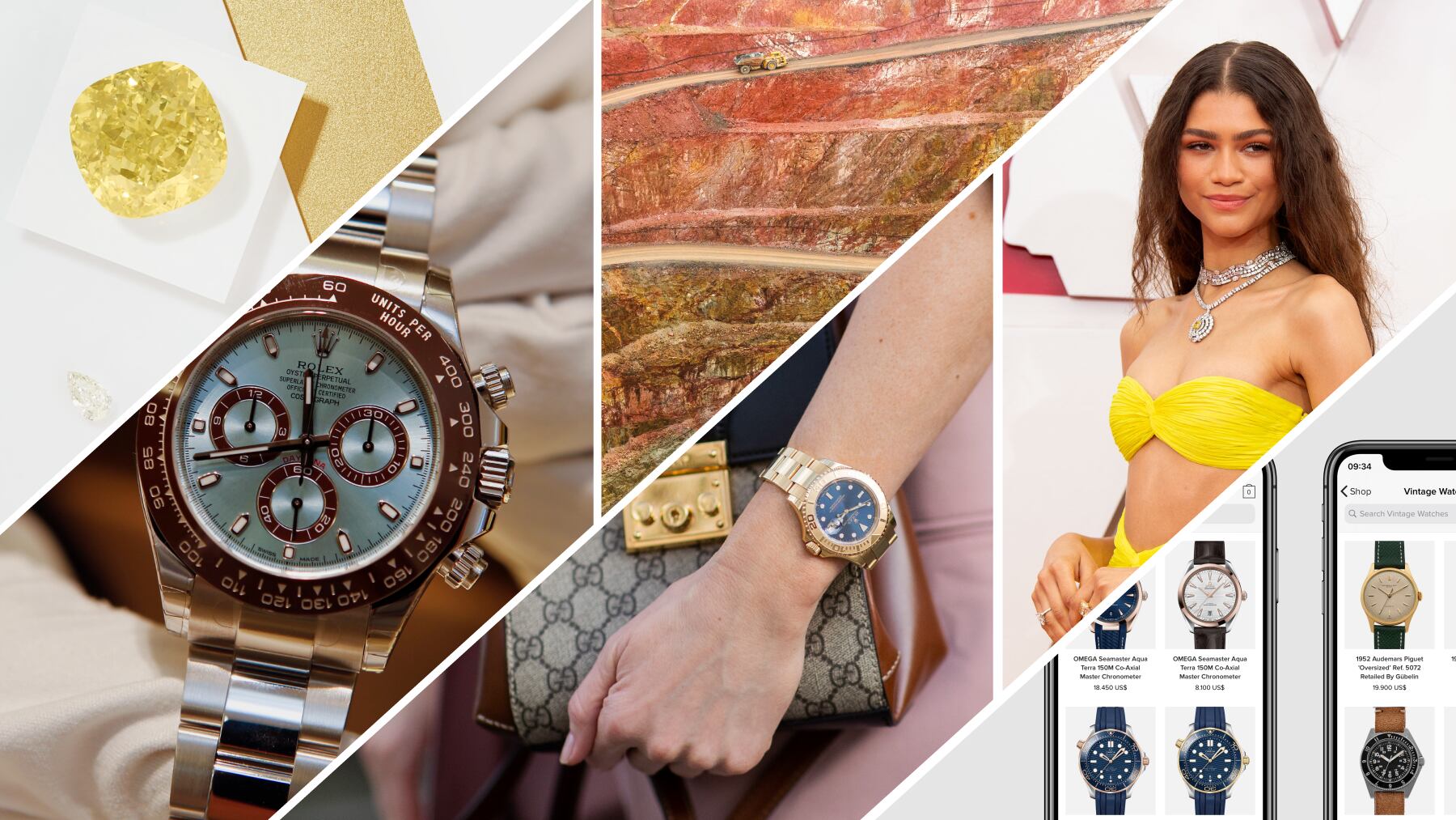Despite double-digit revenue declines during the pandemic, there are new opportunities for growth in both the fine jewellery and watch industries. BoF Collage.