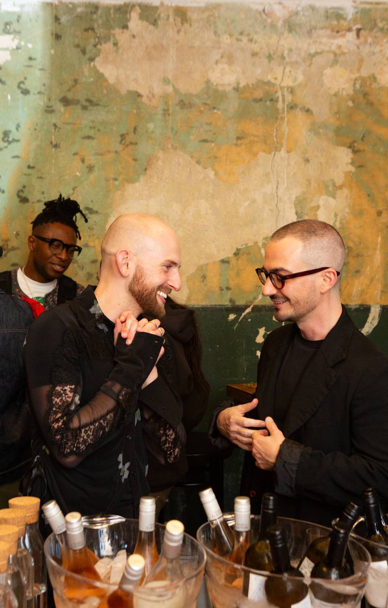 Designer Patrick McDowell and Romain Casella, founder and director of MAY Concepts, at the BoF x APICCAPS panel event