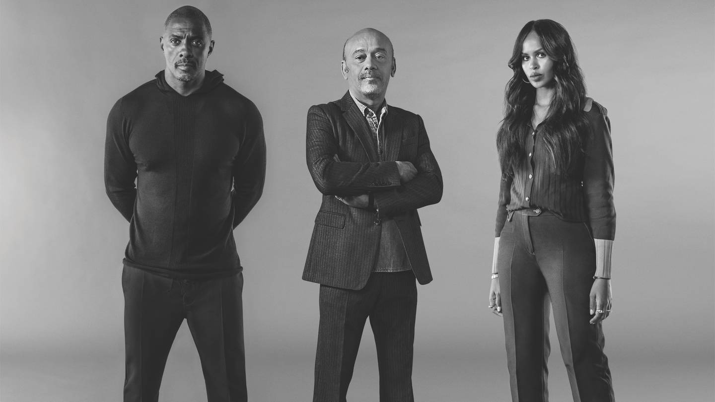 Idris Elba, Sabrina Elba and Christian Louboutin collaborated on a collection to benefit the victims of police brutality and racial injustice in the US, small farmers and children in Somalia, disconnected youth in England and orphaned children and young girls in Sierra Le
