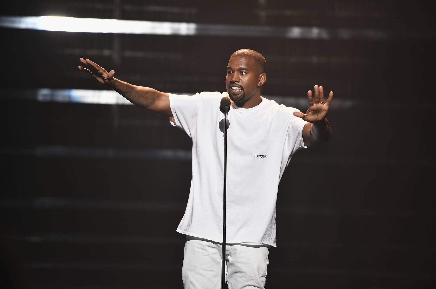 Kanye West's Yeezy x Gap launch date is still up in the air. Getty Images.