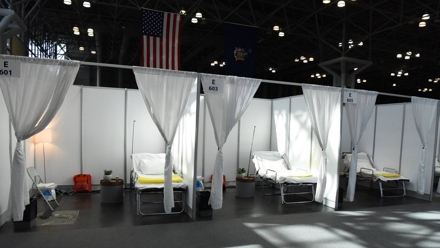 Home to the National Retail Federation Conference, the Jacob Javits Center in New York City was converted to an Army Corps of Engineers field hospital as case counts in New York City spiked. New York National Guard.