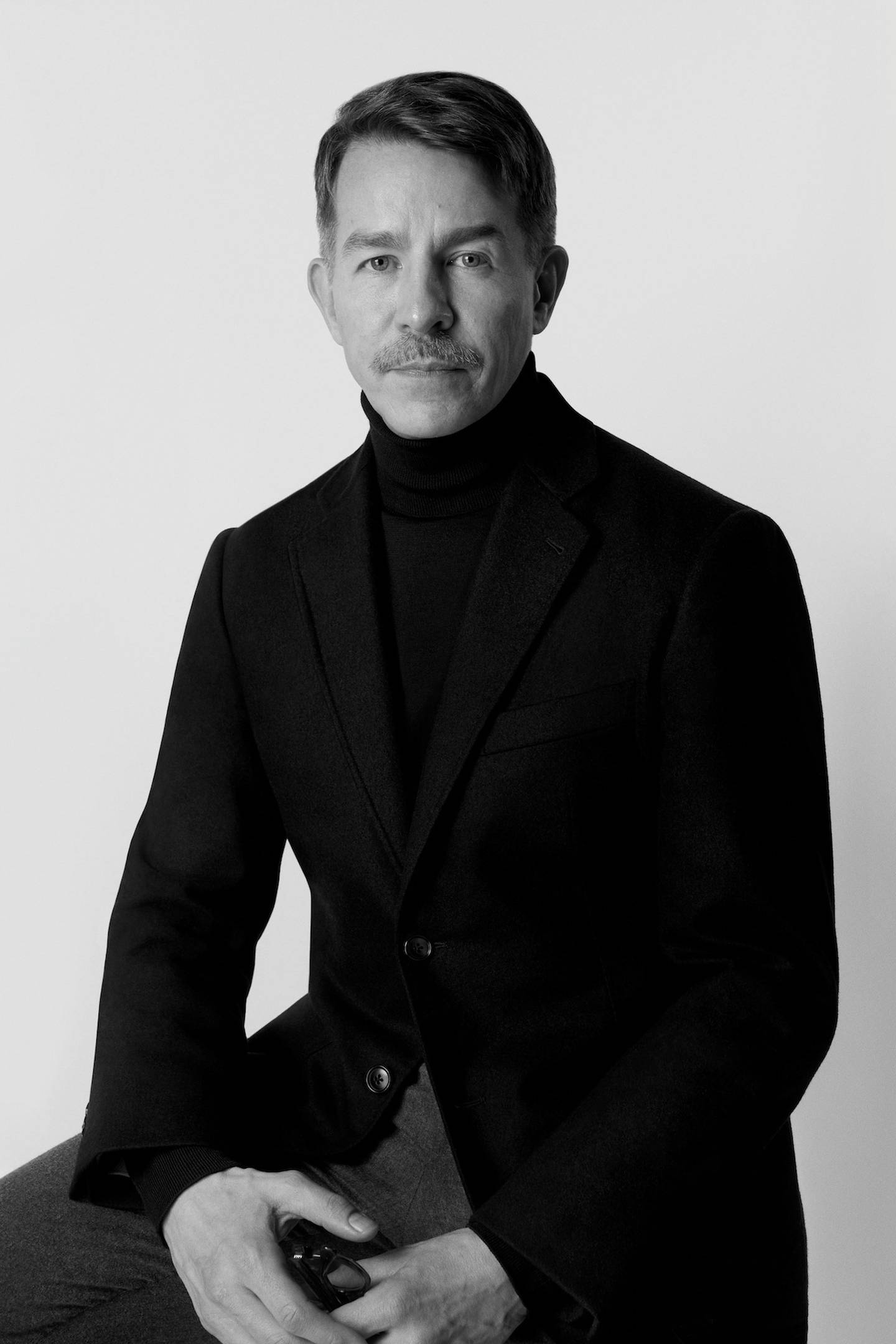 A portrait of Simon Holloway, Dunhill's new creative director.