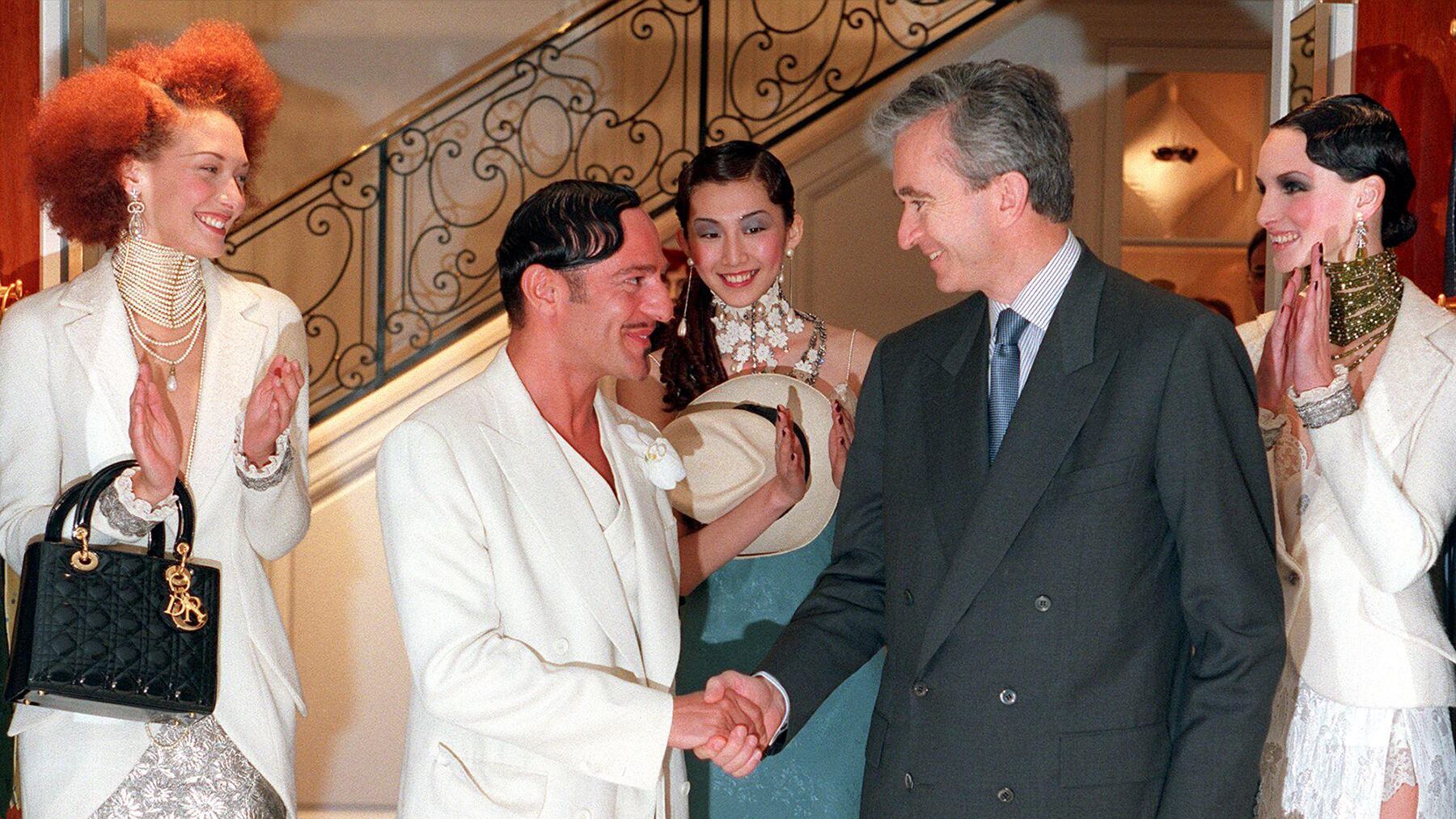 Bernard Arnault with then Christian Dior designer John Galliano.