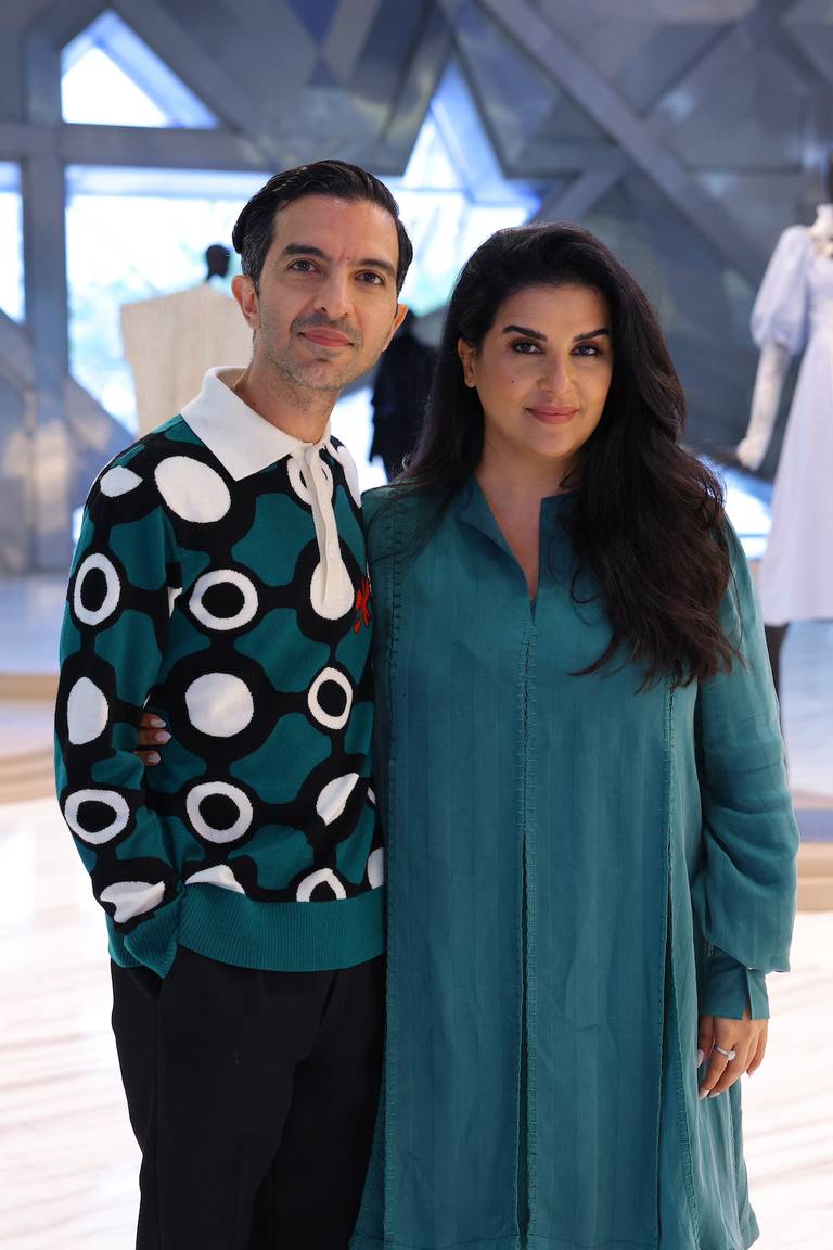 BoF founder and CEO, Imran Amed, and founder of 3oud.com and Oud Fashion Talks, Zainab Abdulrazzaq, at Oud Fashion Talks.