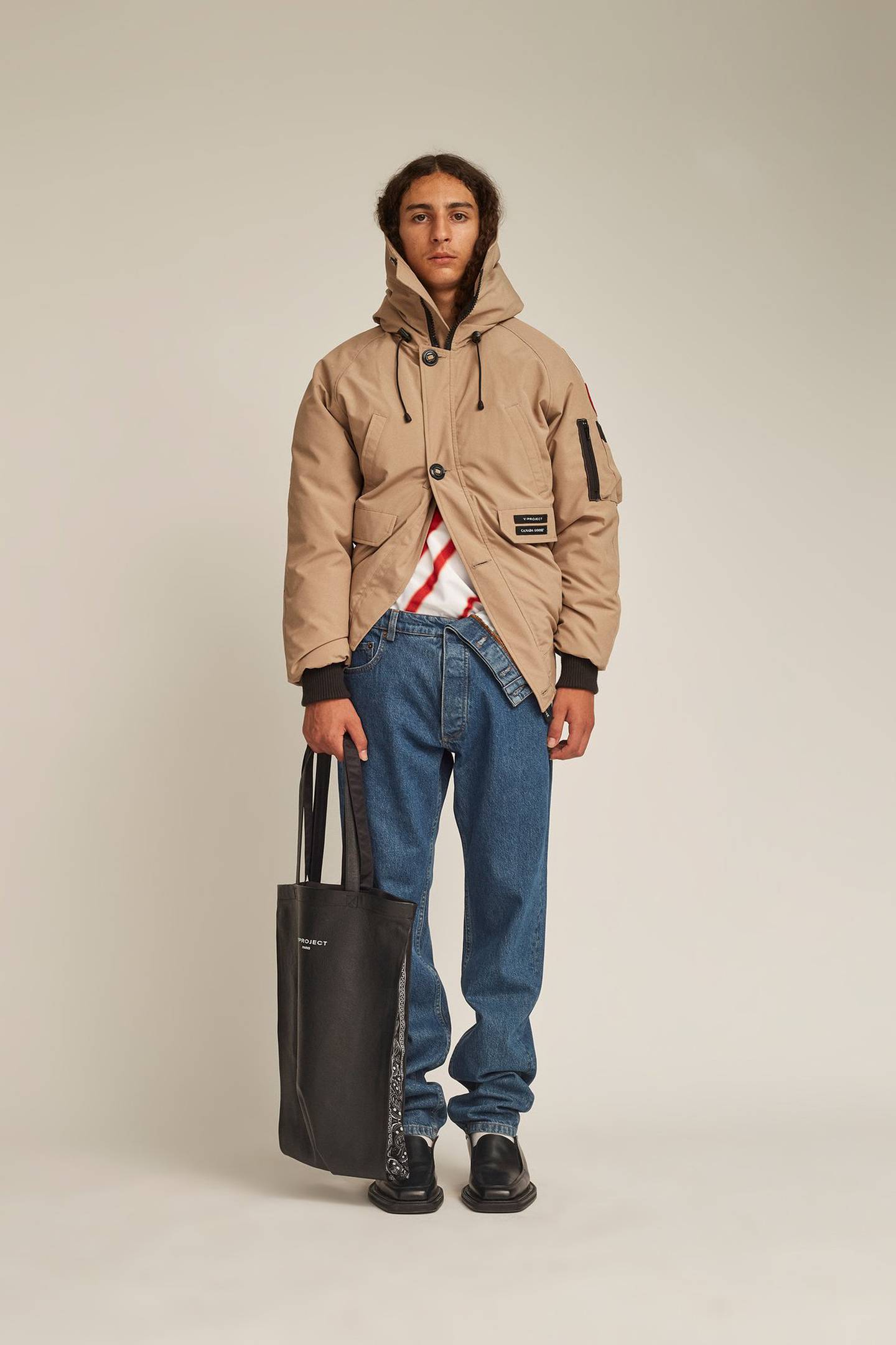 A look from the Y/Project x Canada Goose collaboration. Y/Project.