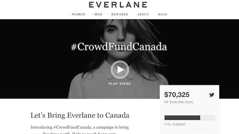 Everlane's Canadian Crowdfunding Experiment