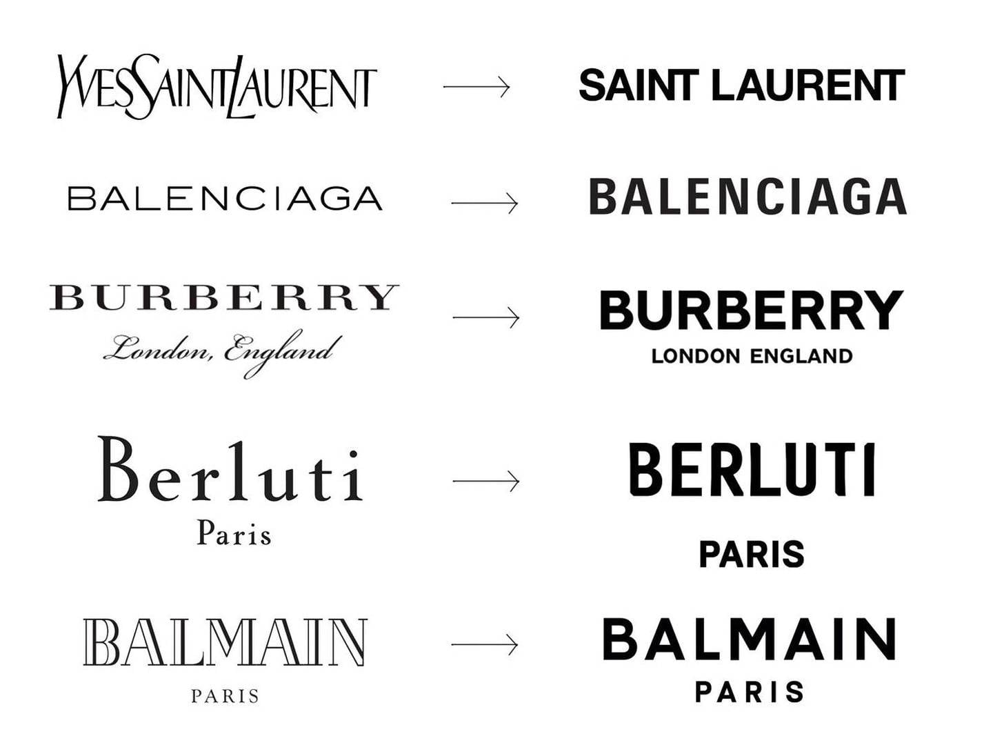 Luxury brands new logos: Mistake or success? - HIGHXTAR.