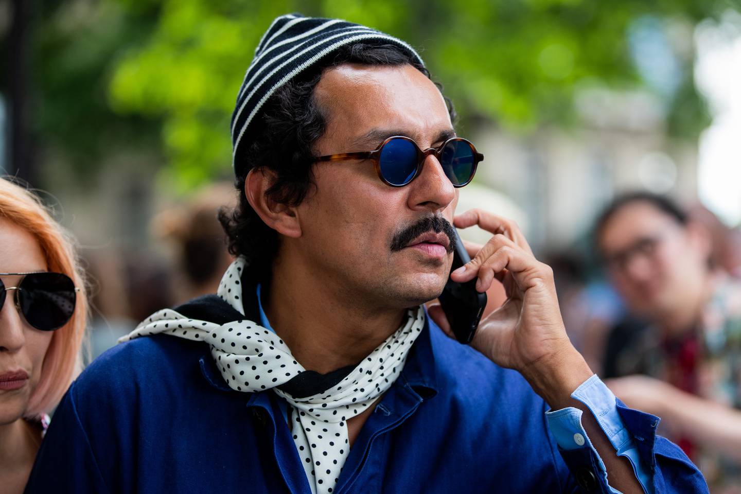 Haider Ackermann during Paris Fashion Week. Getty Images.