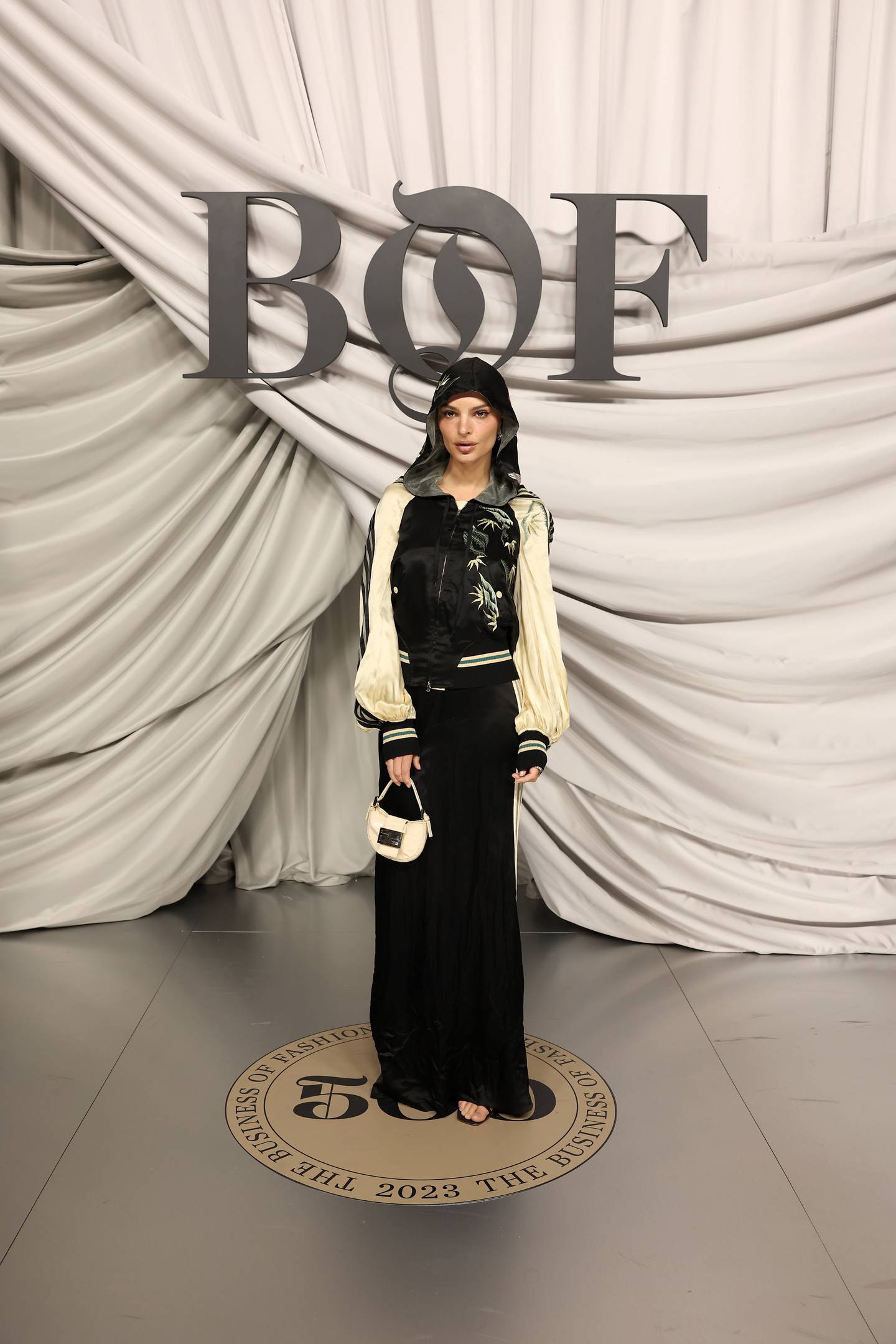 Emily Ratajkowski attends the #BoF500 Gala during Paris Fashion Week at Shangri-La Hotel Paris on September 30, 2023 in Paris, France.