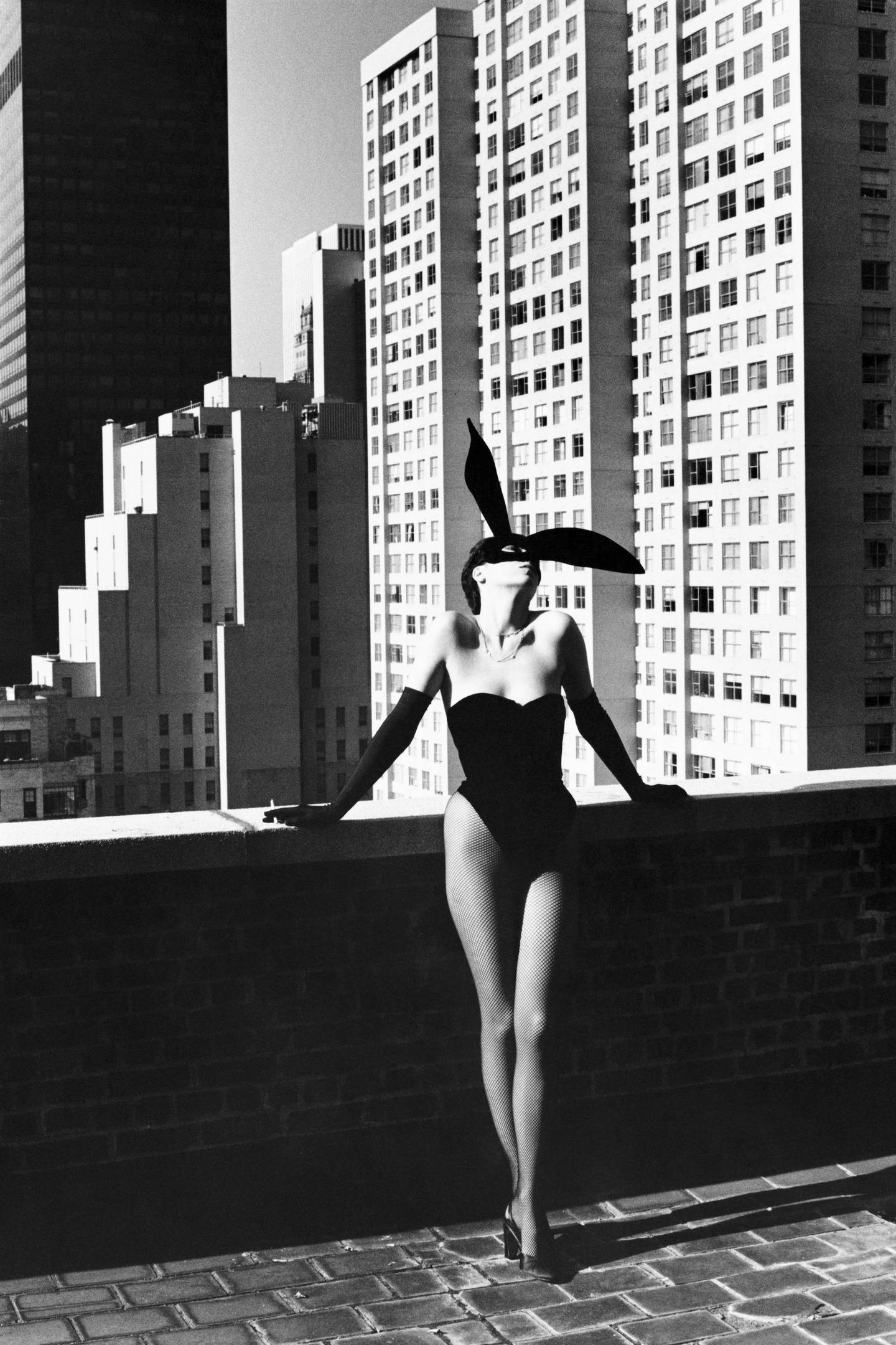 Helmut Newton, Elsa Peretti as a Bunny, Halston, New York, 1975.